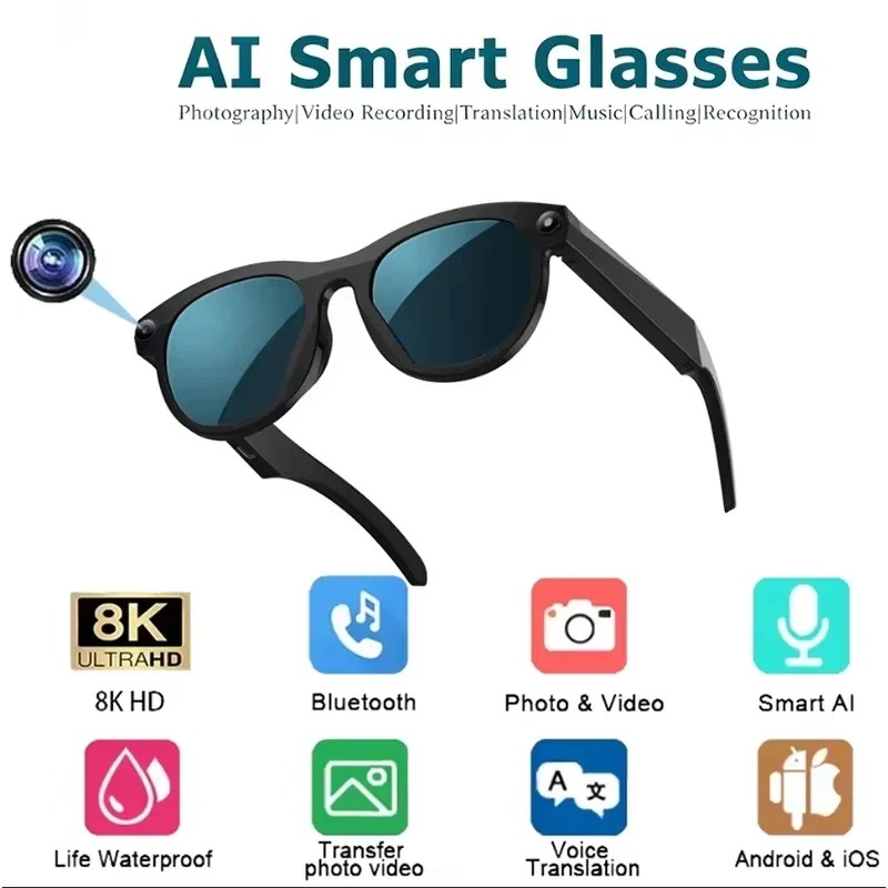 Умные AI-очки 8K HD с изменени – обзор и цена Smart Glasses Lens